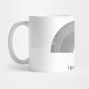 grayscale rainbow (monochrome) Mug